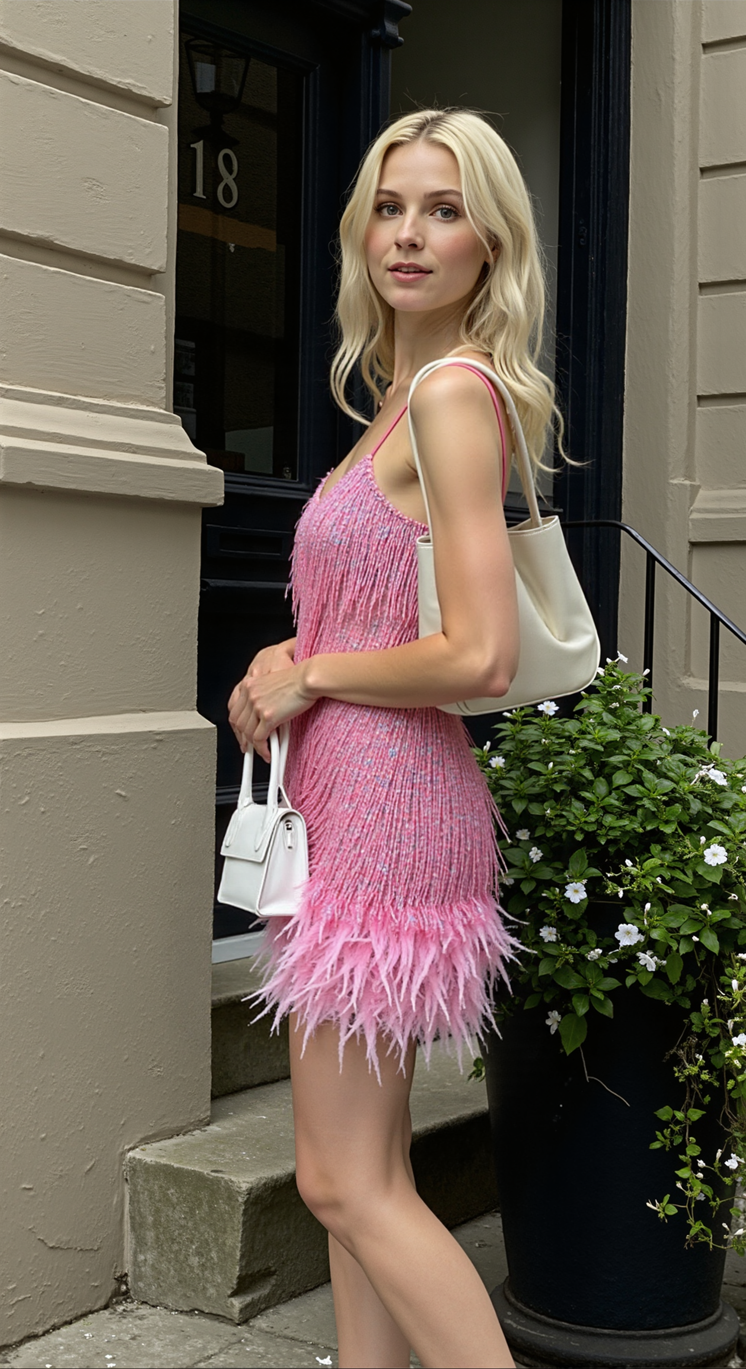 Jurk met kwastjes - Mini - Spaghettibandjes - Jurk met pailletten - Feestjurk-Boutique Moda