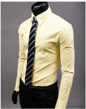 Jurk overhemd - Lange Mouw - Slim Fit - Button-Up overhemd - Heren overhemden-Boutique Moda