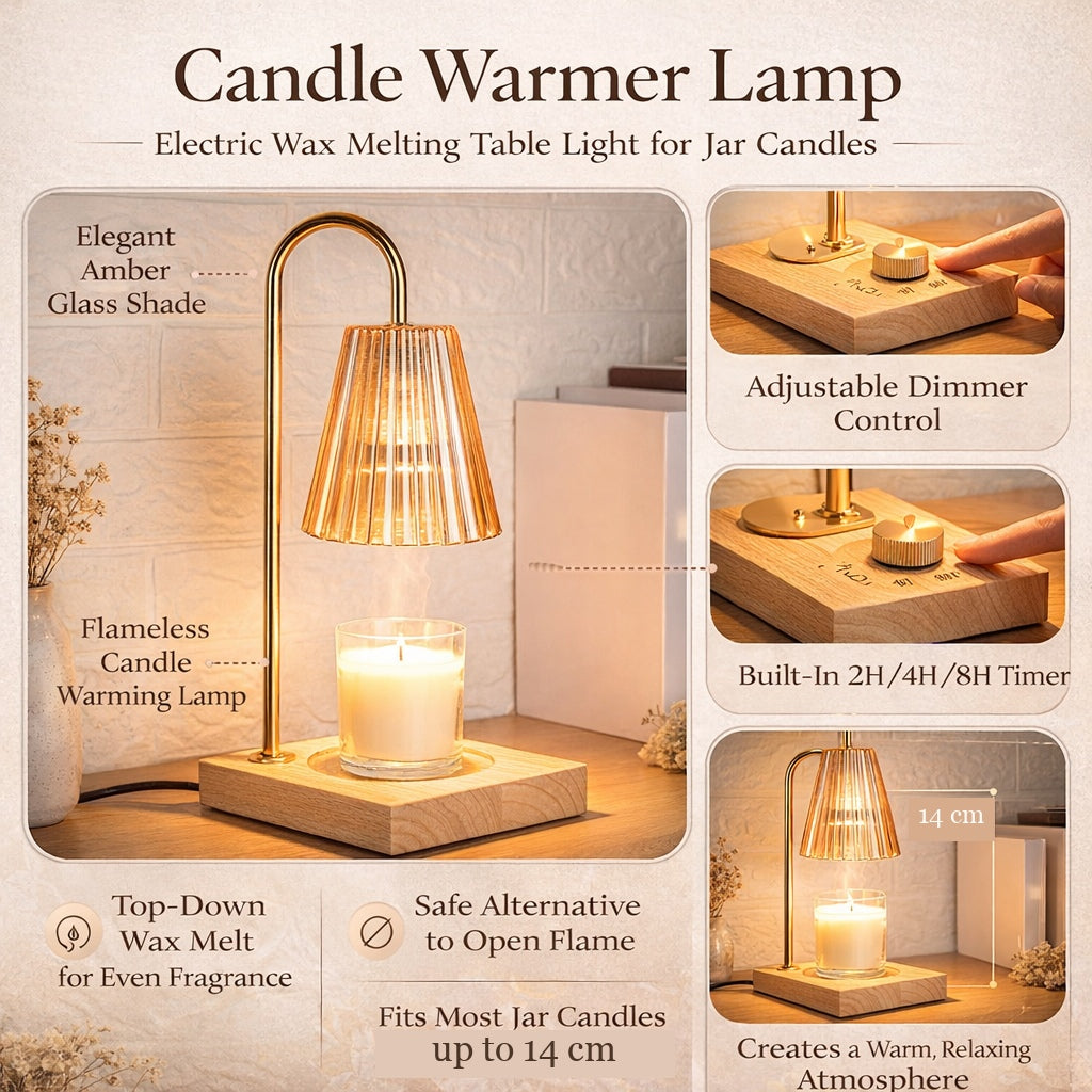 Kaarsenwarmerlamp | dimbaar | timer | voor geurkaarsen-Boutique Moda