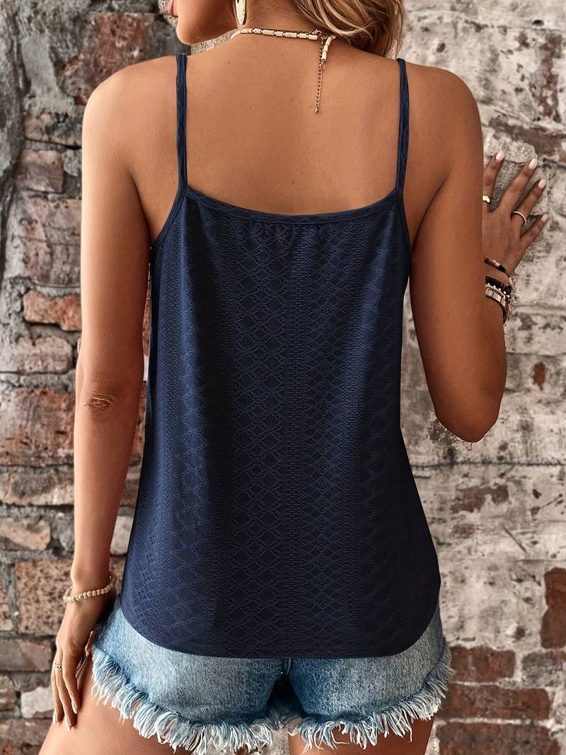 Kanten top - Spaghettibandjes - V-hals - Zomertop - Dameskleding-Boutique Moda