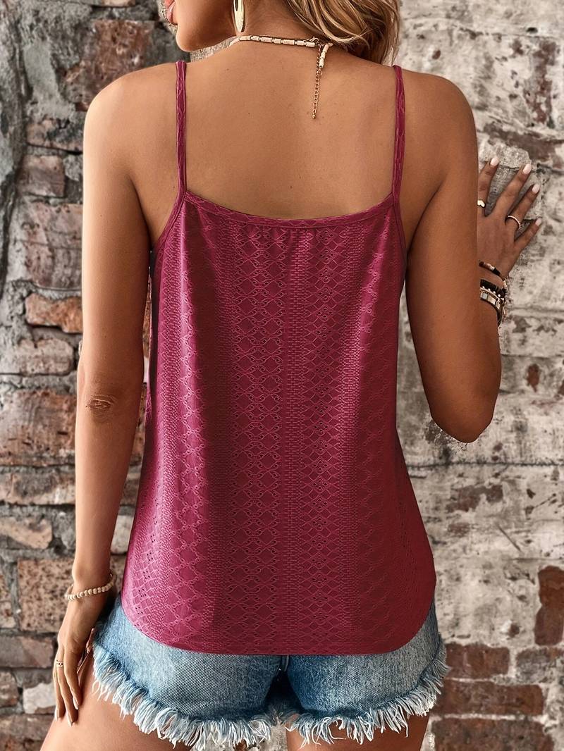 Kanten top - Spaghettibandjes - V-hals - Zomertop - Dameskleding-Boutique Moda