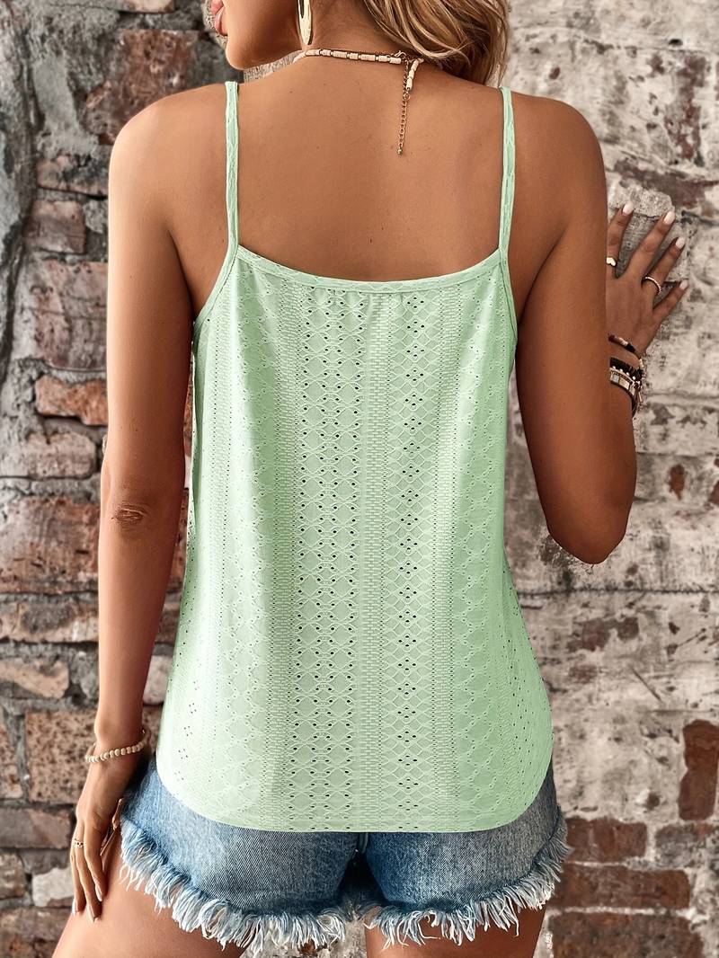Kanten top - Spaghettibandjes - V-hals - Zomertop - Dameskleding-Boutique Moda