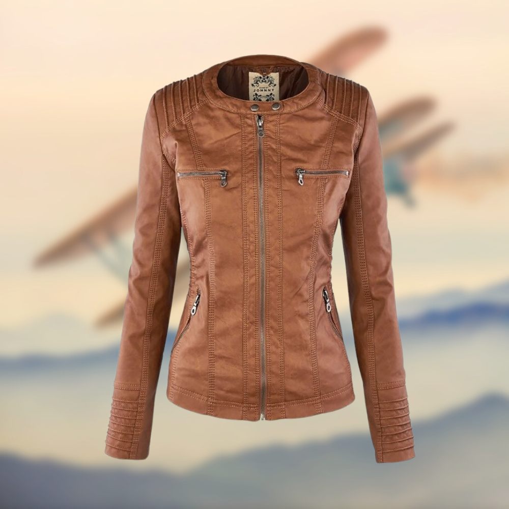 Kendra Jacket | De stijlvolle en unieke leren jas-Boutique Moda