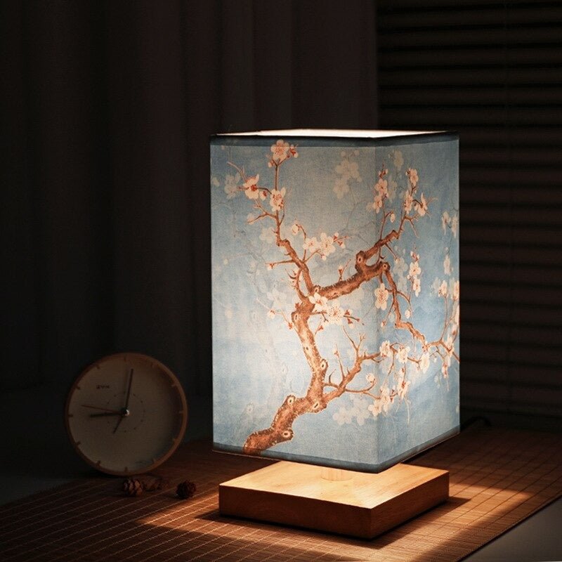 Kersenbloesemlamp - Hout - Nachtlampje - Japanse lamp - Tafellamp-Boutique Moda