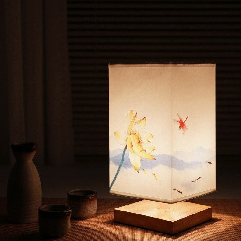 Kersenbloesemlamp - Hout - Nachtlampje - Japanse lamp - Tafellamp-Boutique Moda