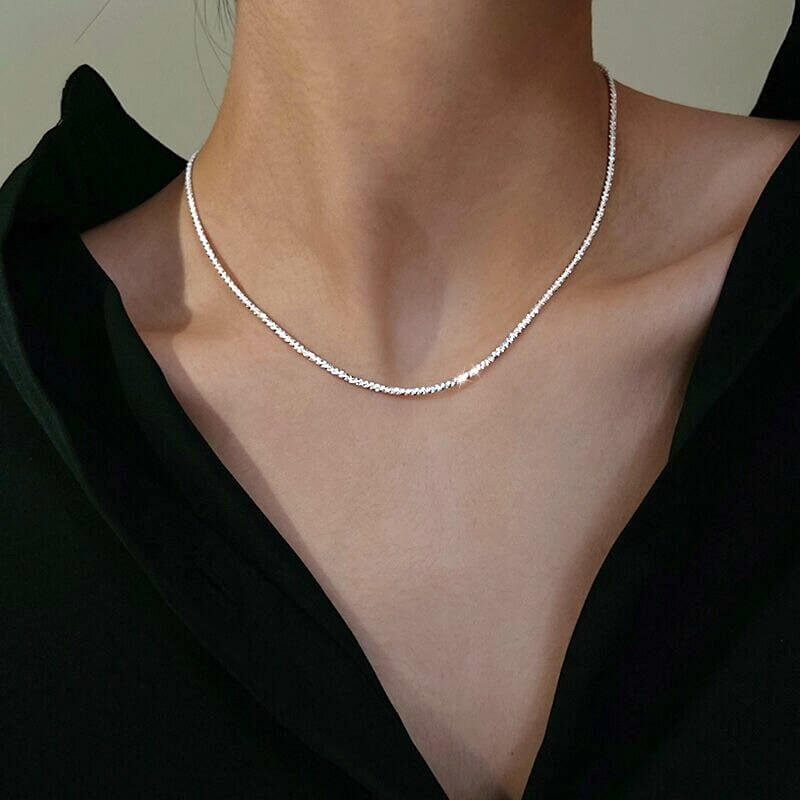Ketting Dames | Glinsterend Fijn | Zilverkleurig of Goudkleurig-Boutique Moda