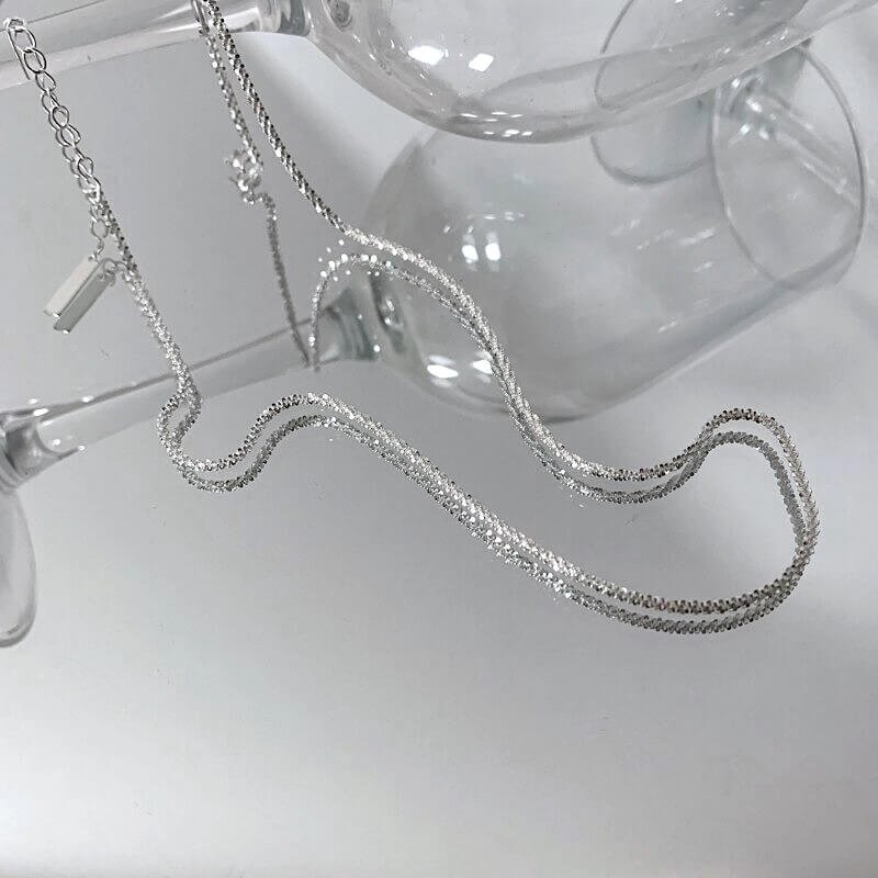 Ketting Dames | Glinsterend Fijn | Zilverkleurig of Goudkleurig-Boutique Moda