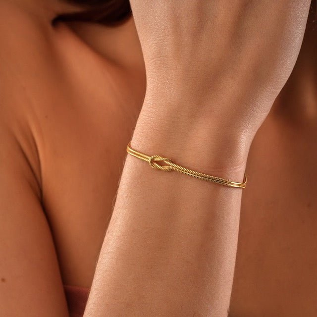 Knooparmband - Dunne minimalistische armband voor dames-Boutique Moda