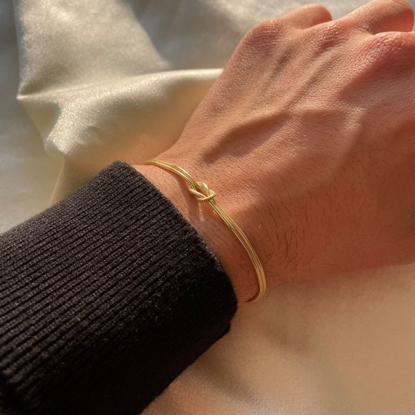 Knooparmband - Dunne minimalistische armband voor dames-Boutique Moda