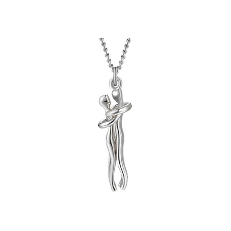 Knuffelketting - Zilver Gouden Hanger Paar Knuffelketting-Boutique Moda