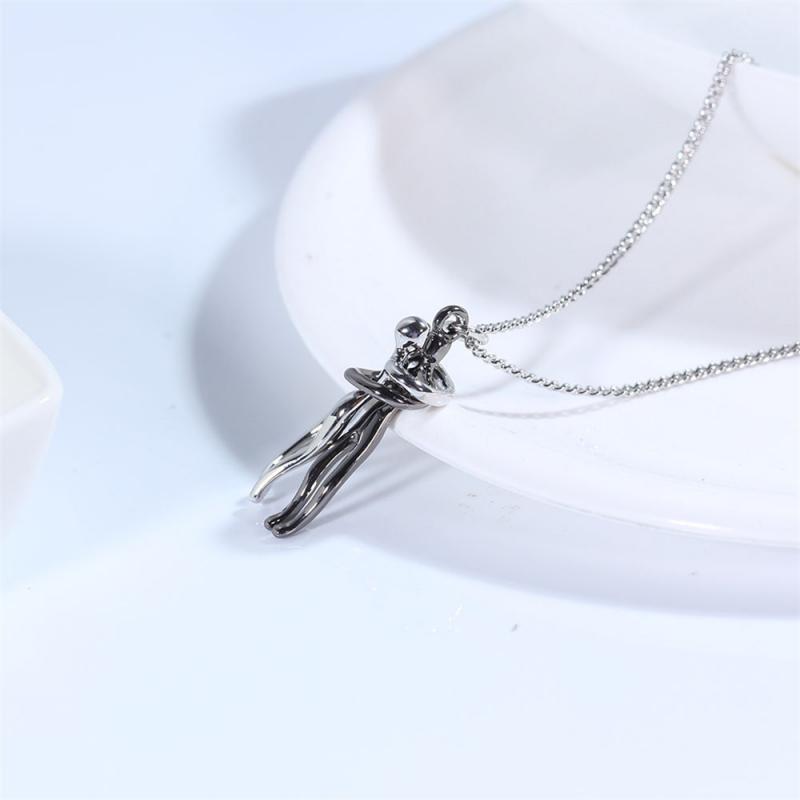 Knuffelketting - Zilver Gouden Hanger Paar Knuffelketting-Boutique Moda