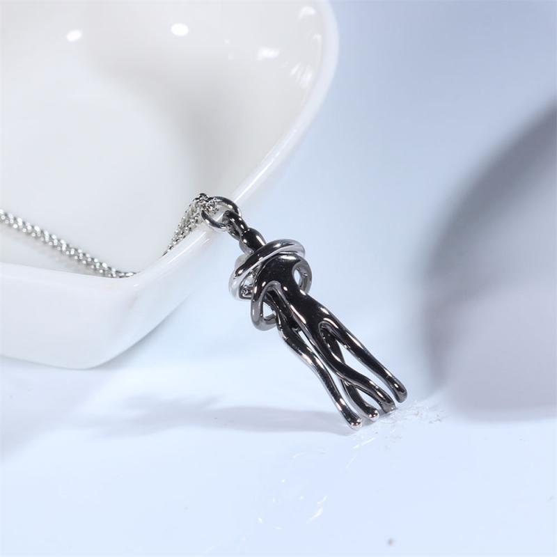 Knuffelketting - Zilver Gouden Hanger Paar Knuffelketting-Boutique Moda