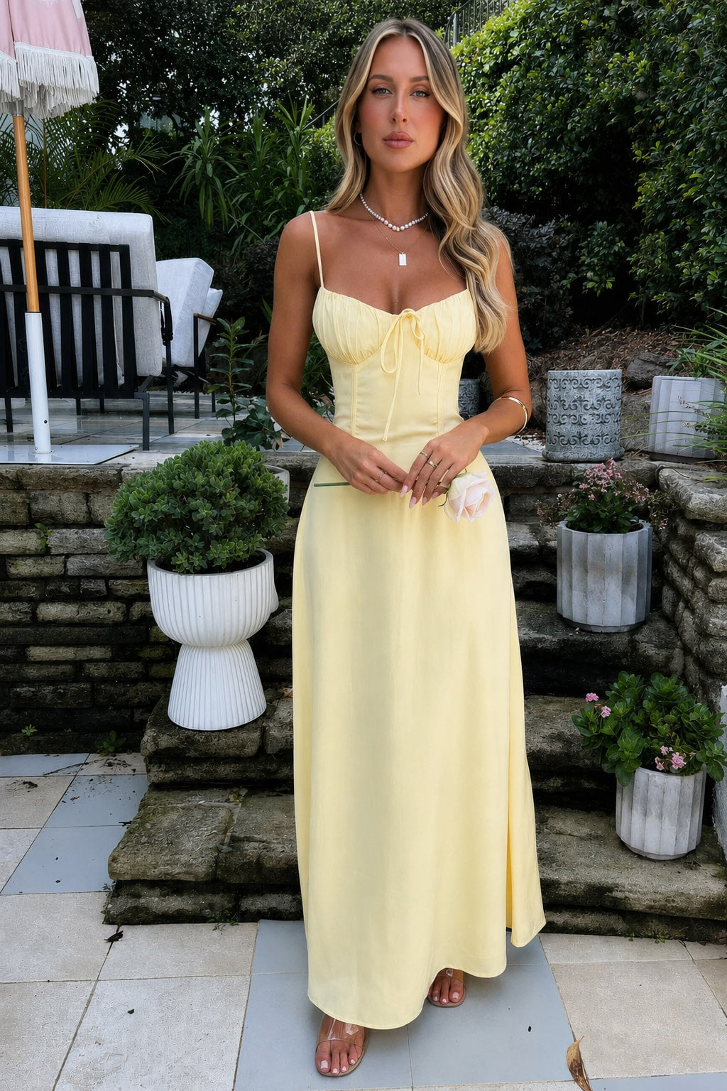Korsetjurk | Stijlvol | Spaghettibandjes | Maxi-zomerjurk | Zomerjurk-Boutique Moda