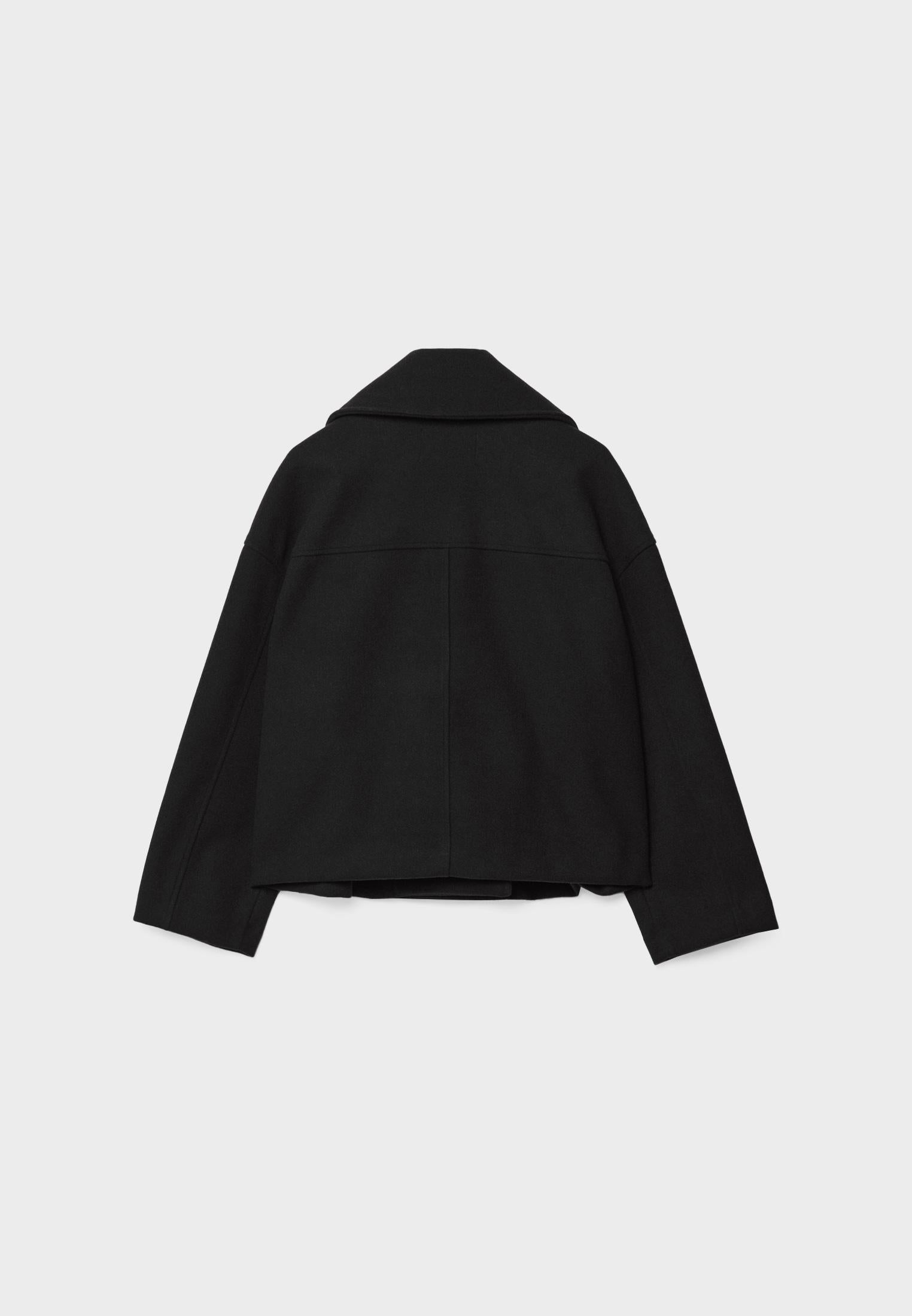 Korte trenchcoat - Dames loose fit korte trenchcoat met twee rijen knopen-Boutique Moda