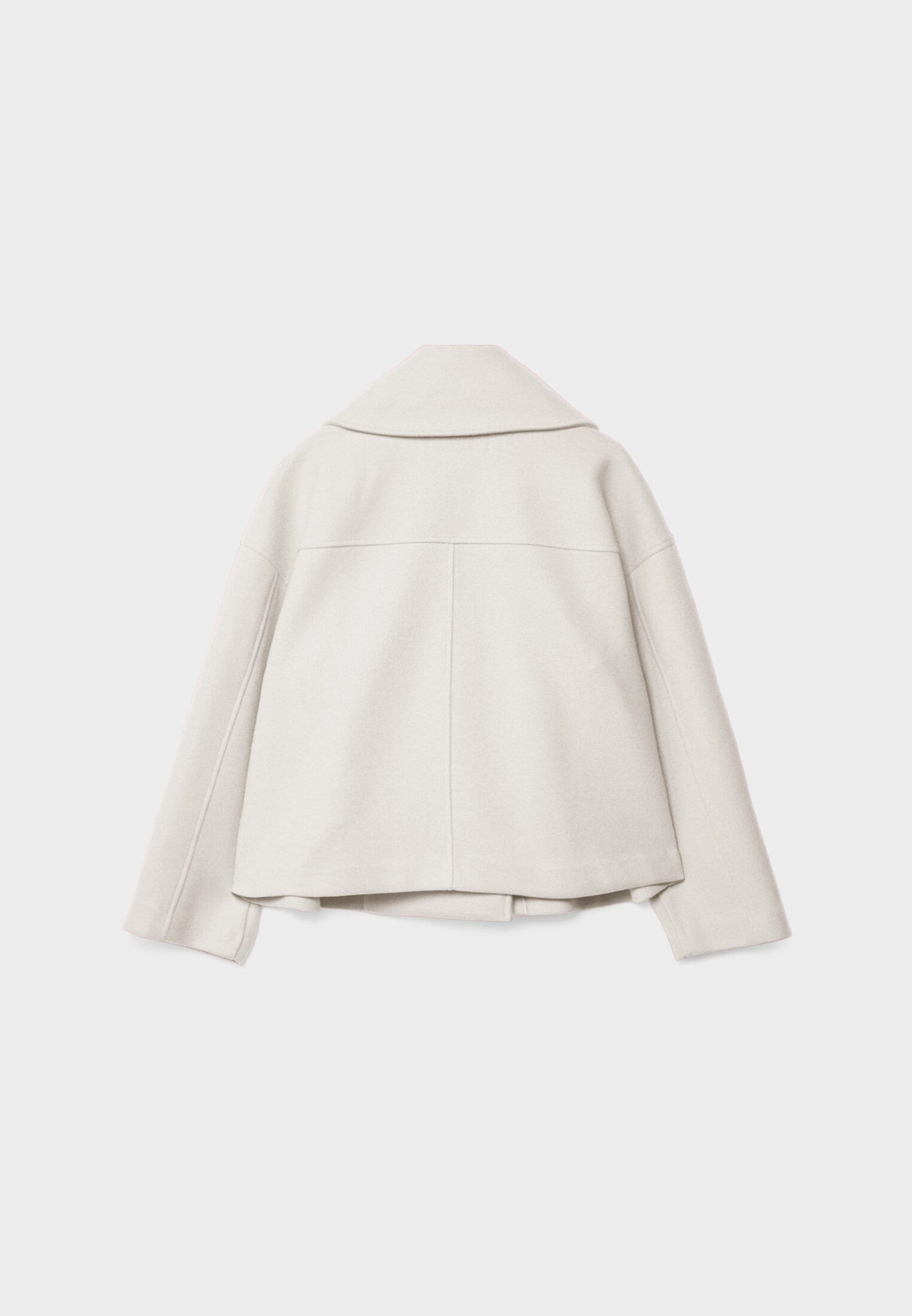 Korte trenchcoat - Dames loose fit korte trenchcoat met twee rijen knopen-Boutique Moda