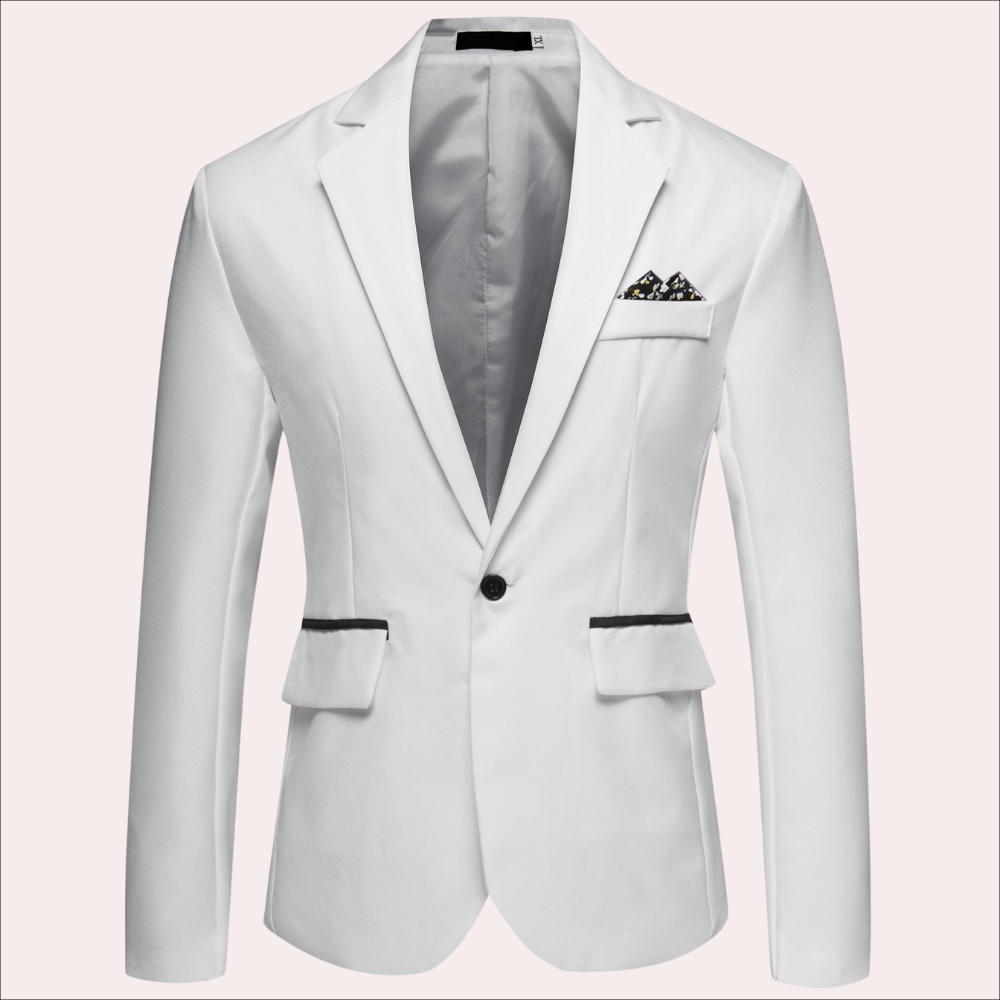 Kostuumjas | Satijn | Formeel | Blazer | Kostuumjas voor heren-Boutique Moda