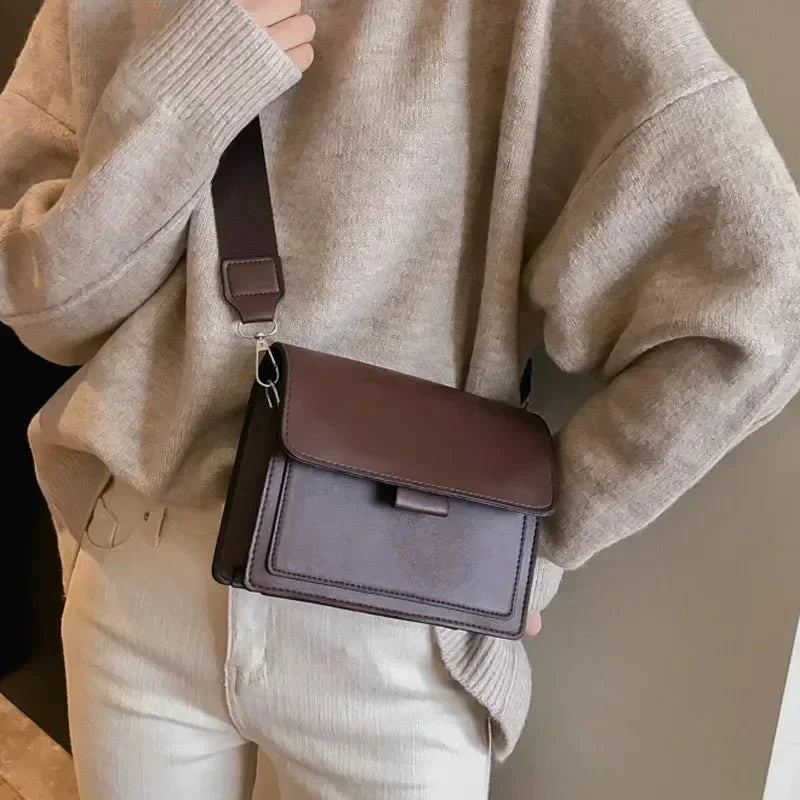 Kruistas - Mini Flip Tas met dikke band voor vrouwen-Boutique Moda