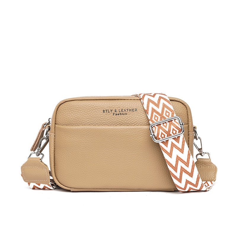 Kruistas | Ritssluiting | Klein | Dikke riem Cross Body Bag | Damestassen-Boutique Moda