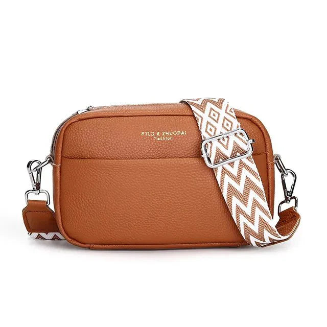 Kruistas | Ritssluiting | Klein | Dikke riem Cross Body Bag | Damestassen-Boutique Moda