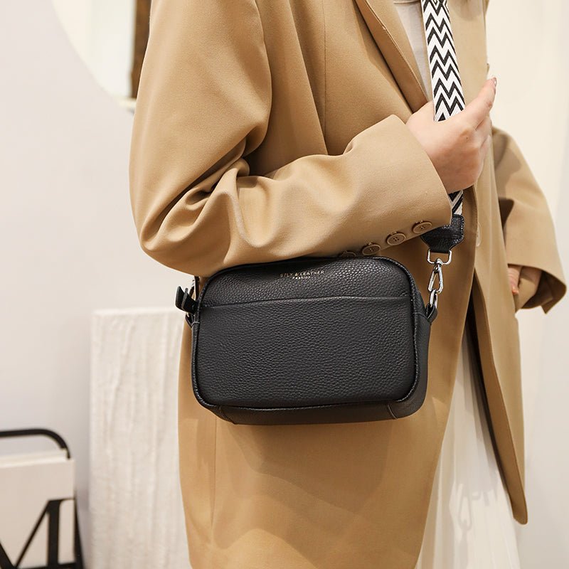 Kruistas | Ritssluiting | Klein | Dikke riem Cross Body Bag | Damestassen-Boutique Moda