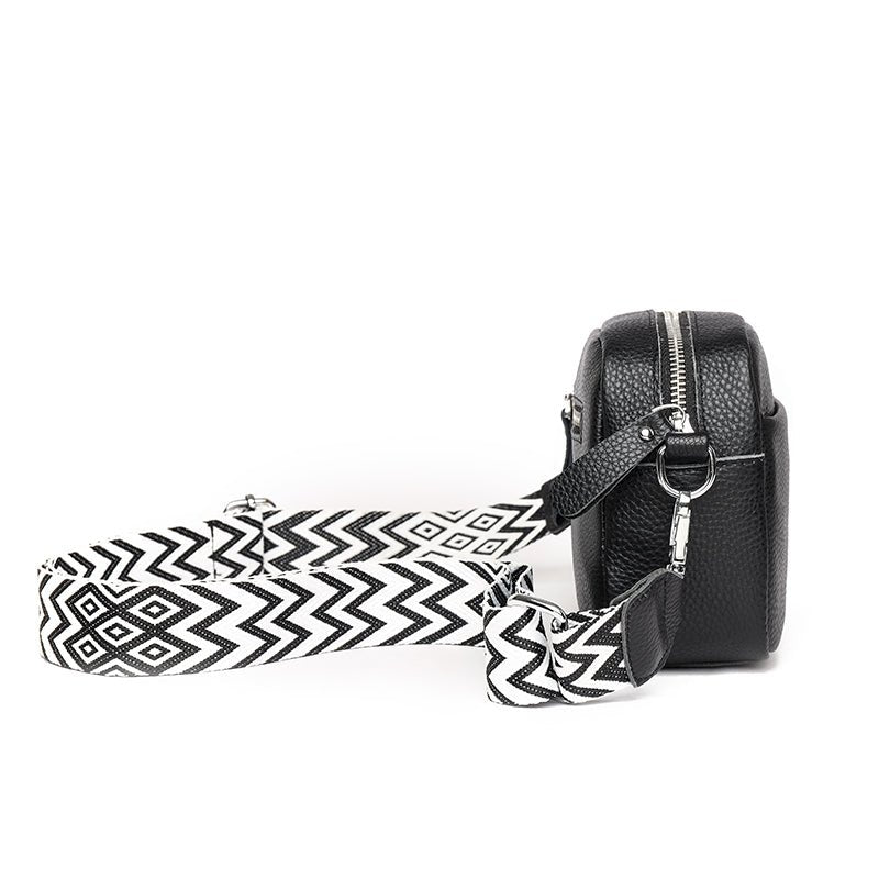 Kruistas | Ritssluiting | Klein | Dikke riem Cross Body Bag | Damestassen-Boutique Moda