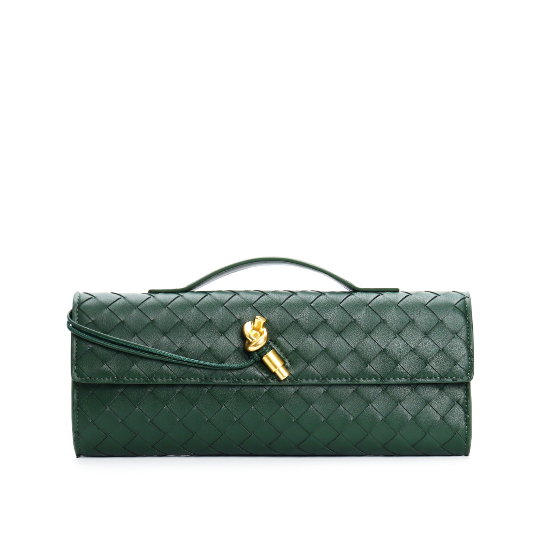 Kunstleren Tas - Klein - Clutch - Gevlochten tas - Schoudertas-Boutique Moda