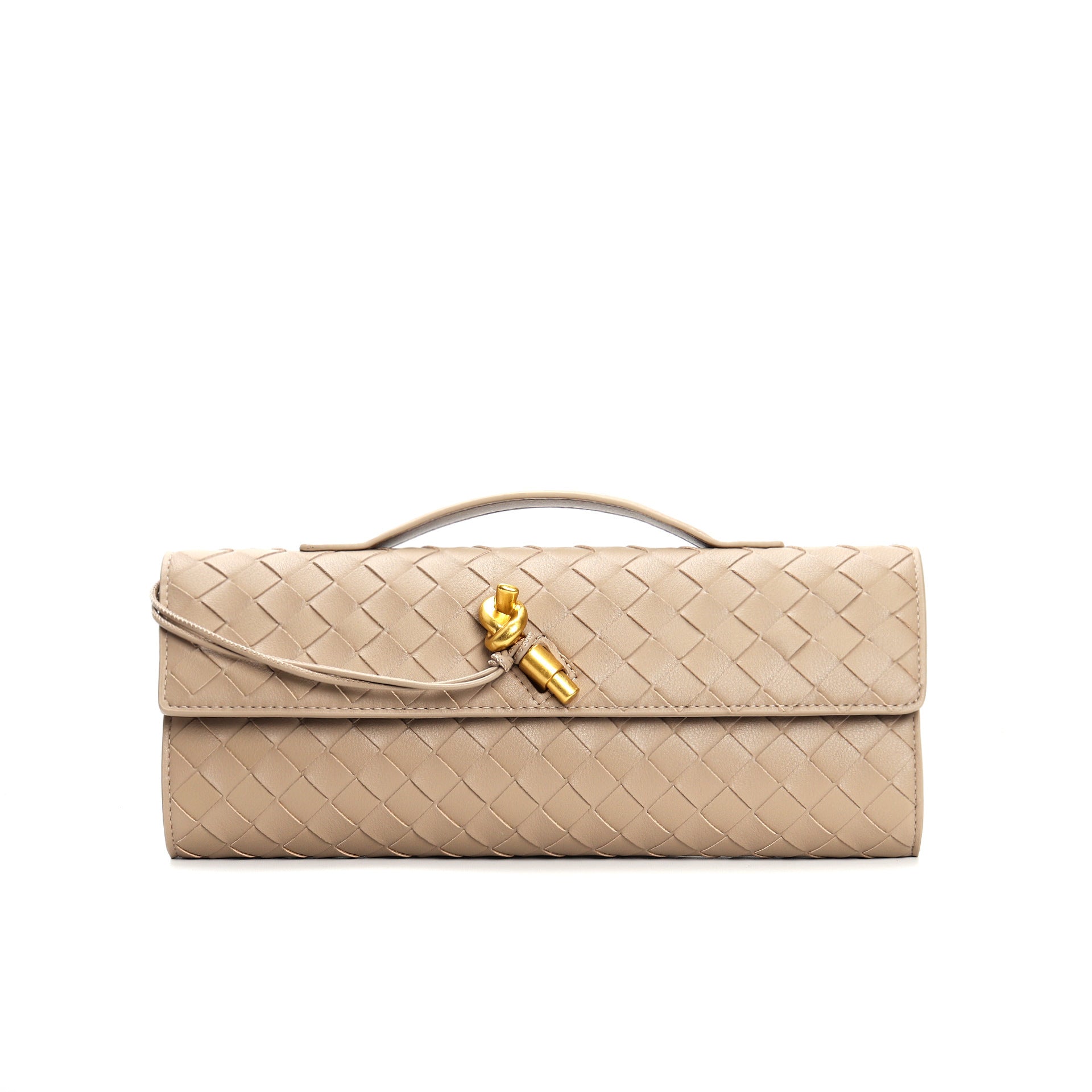 Kunstleren Tas - Klein - Clutch - Gevlochten tas - Schoudertas-Boutique Moda