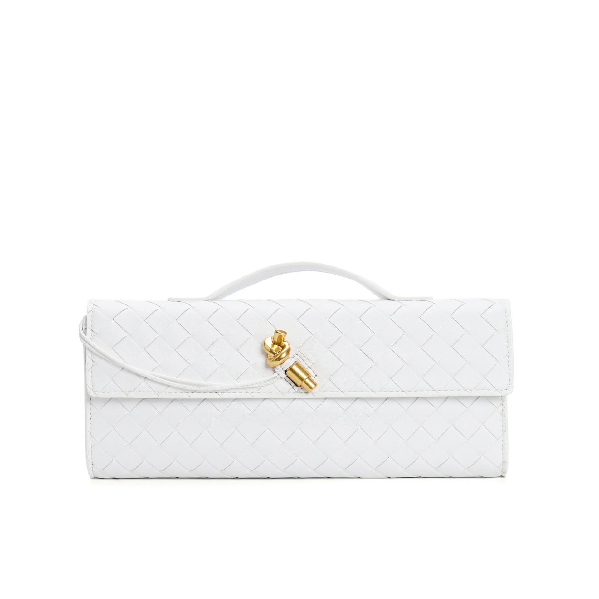 Kunstleren Tas - Klein - Clutch - Gevlochten tas - Schoudertas-Boutique Moda