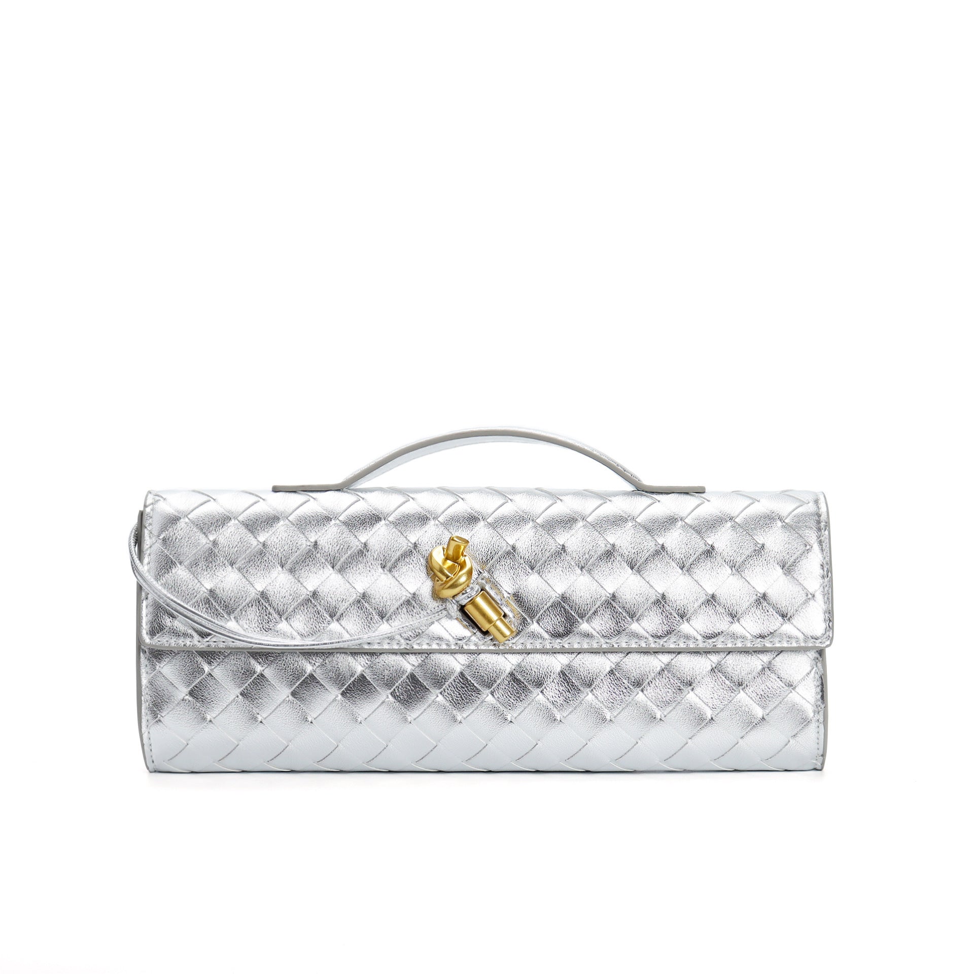 Kunstleren Tas - Klein - Clutch - Gevlochten tas - Schoudertas-Boutique Moda