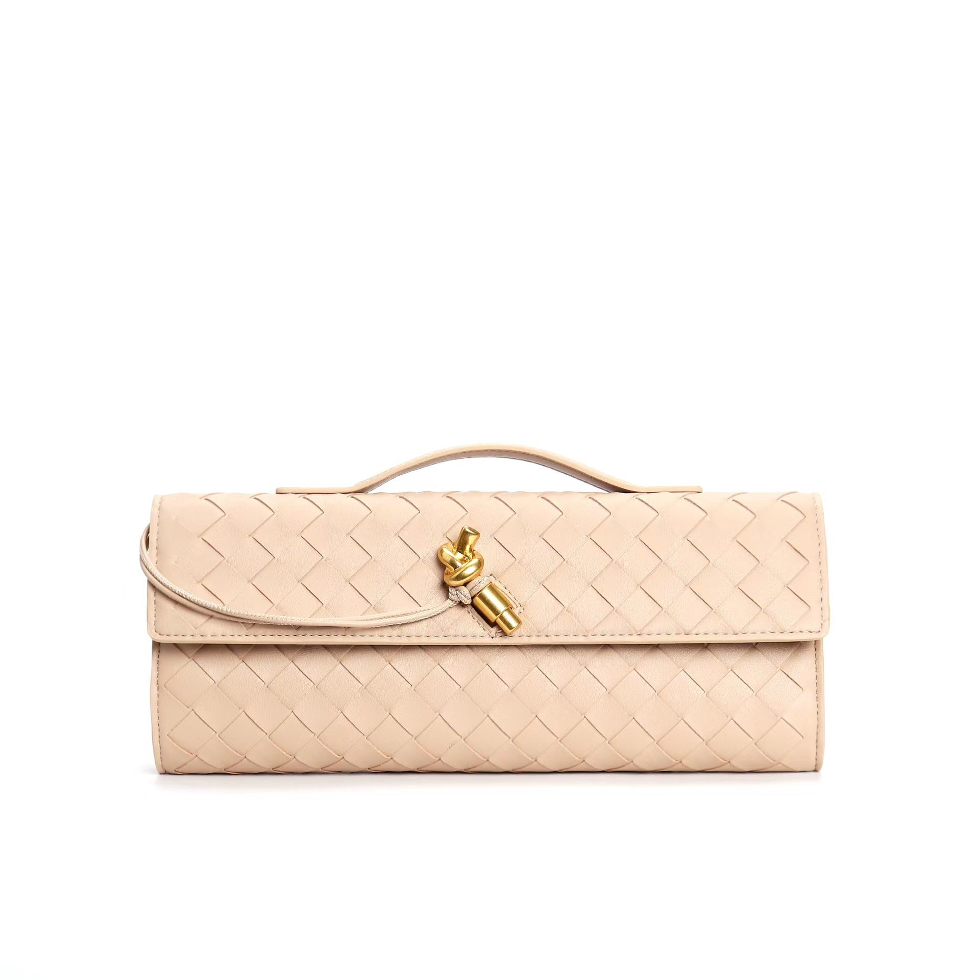 Kunstleren Tas - Klein - Clutch - Gevlochten tas - Schoudertas-Boutique Moda