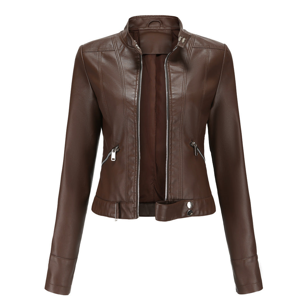 Kunstleren jas | Slim fit | Ritssluiting | Bikerjas | Damesjas