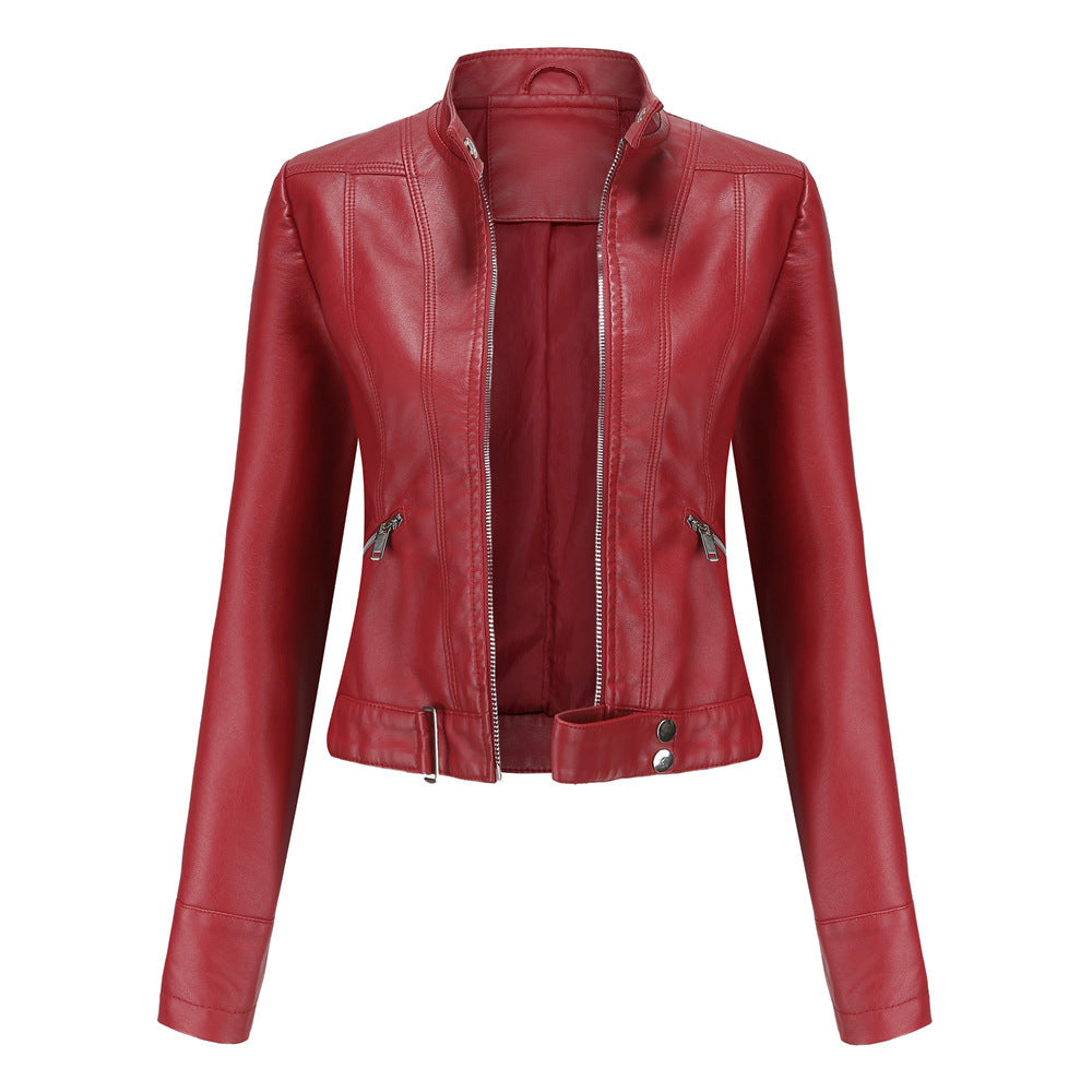 Kunstleren jas | Slim fit | Ritssluiting | Bikerjas | Damesjas
