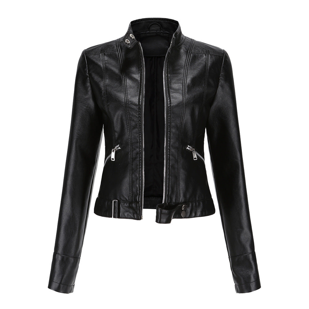 Kunstleren jas | Slim fit | Ritssluiting | Bikerjas | Damesjas