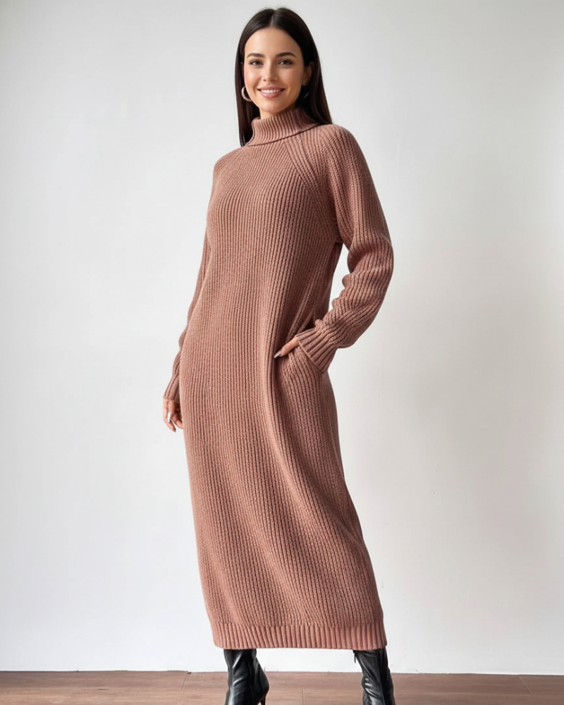 sachin and babi light blue dress Women's Grey Maxi Knitted Mohair Jumper Dress| Modest Winter Outfits   Femme Couture
