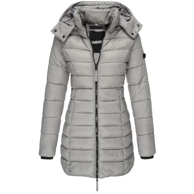 Lange Pufferjas - Capuchon - Zip-Up - Donzen Jas - Winterjassen en Jacks voor dames-Boutique Moda