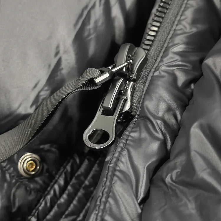 Lange pufferjas | Met capuchon | Waterdicht | Lange gewatteerde jas | Winterjas voor dames-Boutique Moda