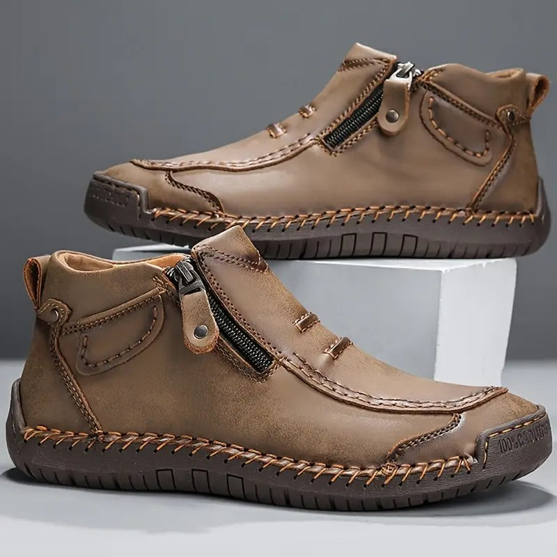Lederen schoenen - antislip - orthopedisch - lederen laarzen - herenschoenen-Boutique Moda