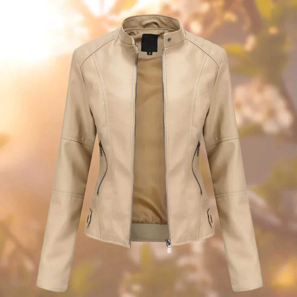 Leren Jas | PU Leer | Rits | Faux Leren Jas | Vrouwenjas-Boutique Moda
