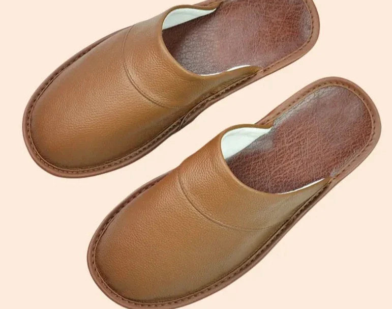Leren pantoffels - Slip On - Ergonomisch - Winterpantoffels - Herenpantoffels-Boutique Moda