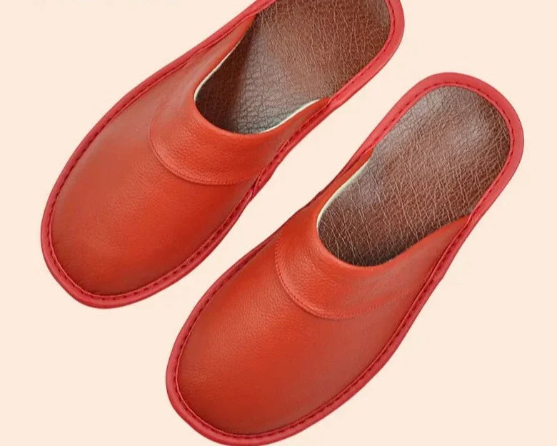 Leren pantoffels - Slip On - Ergonomisch - Winterpantoffels - Herenpantoffels-Boutique Moda