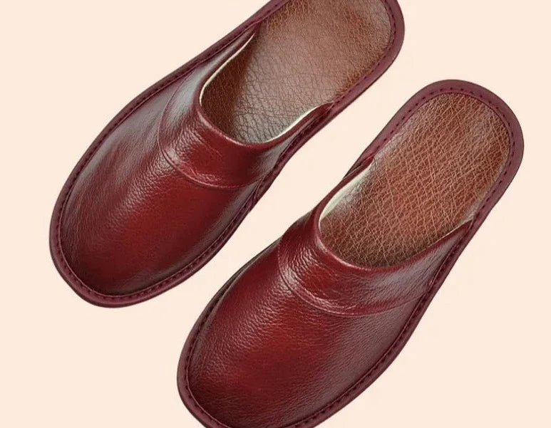Leren pantoffels - Slip On - Ergonomisch - Winterpantoffels - Herenpantoffels-Boutique Moda