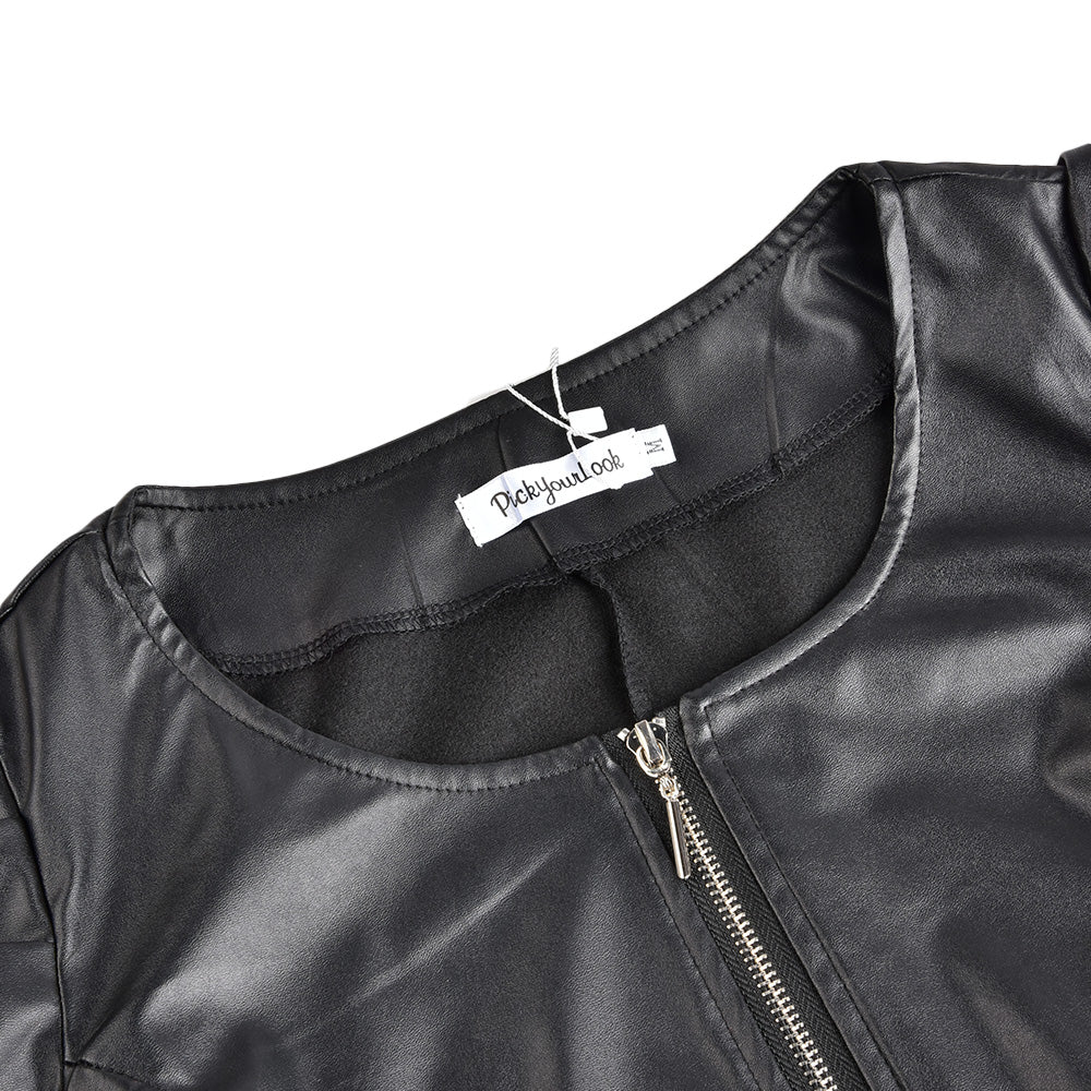Lily Cropped Leather Jacket | Draai hoofden met de nieuwste leren jasjes trend-Boutique Moda