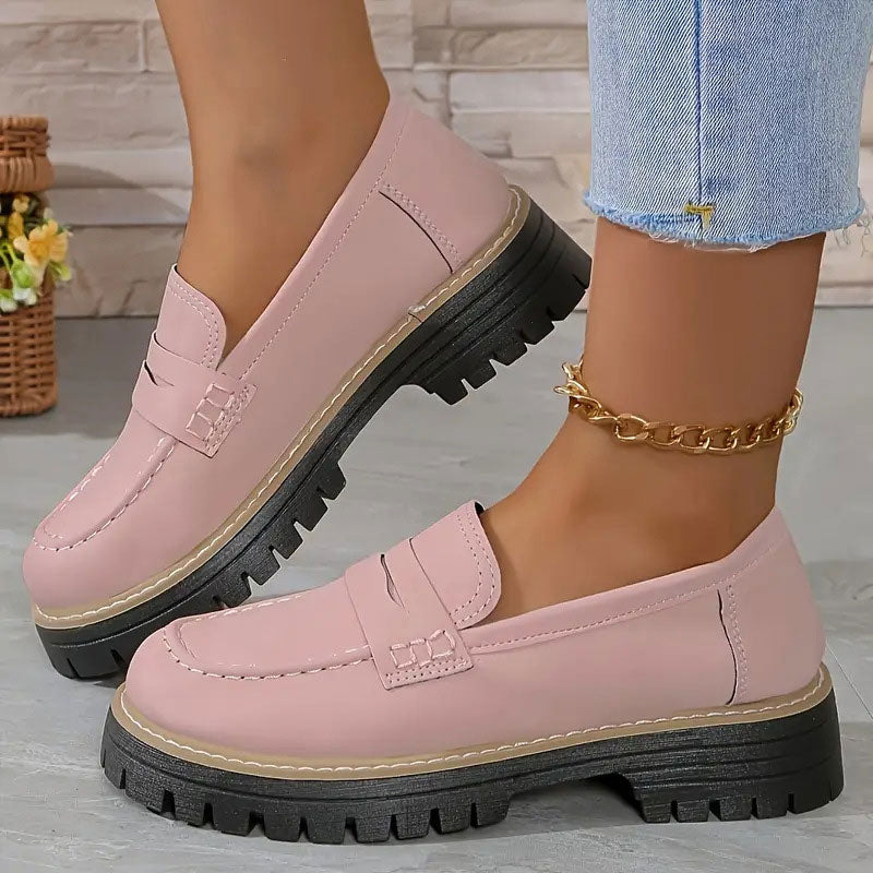 Loafers | Dikke Zool | Slip-On | Chunky Loafers | Damesschoenen-Boutique Moda