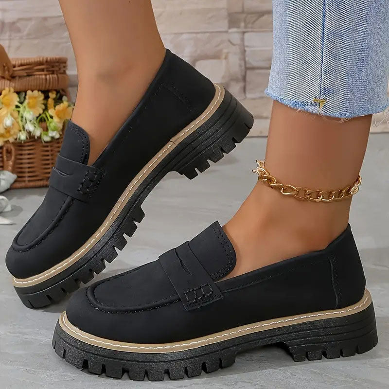 Loafers | Dikke Zool | Slip-On | Chunky Loafers | Damesschoenen-Boutique Moda