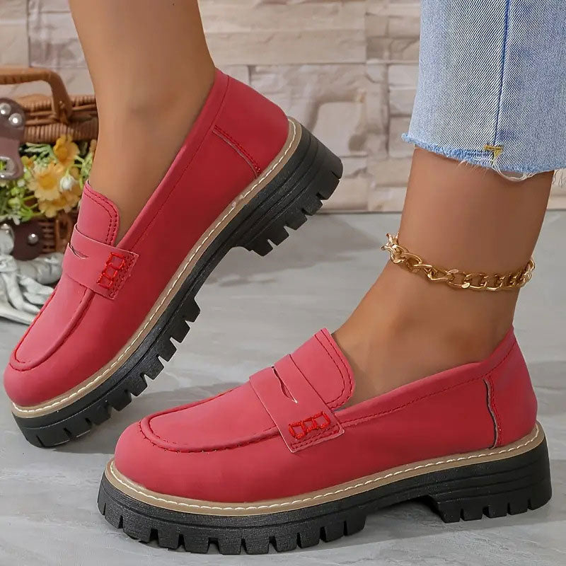 Loafers | Dikke Zool | Slip-On | Chunky Loafers | Damesschoenen-Boutique Moda