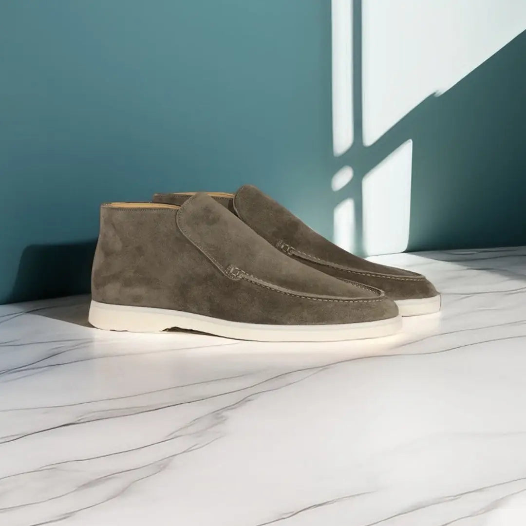 Loafers - Sloffen van suède voor heren-Boutique Moda