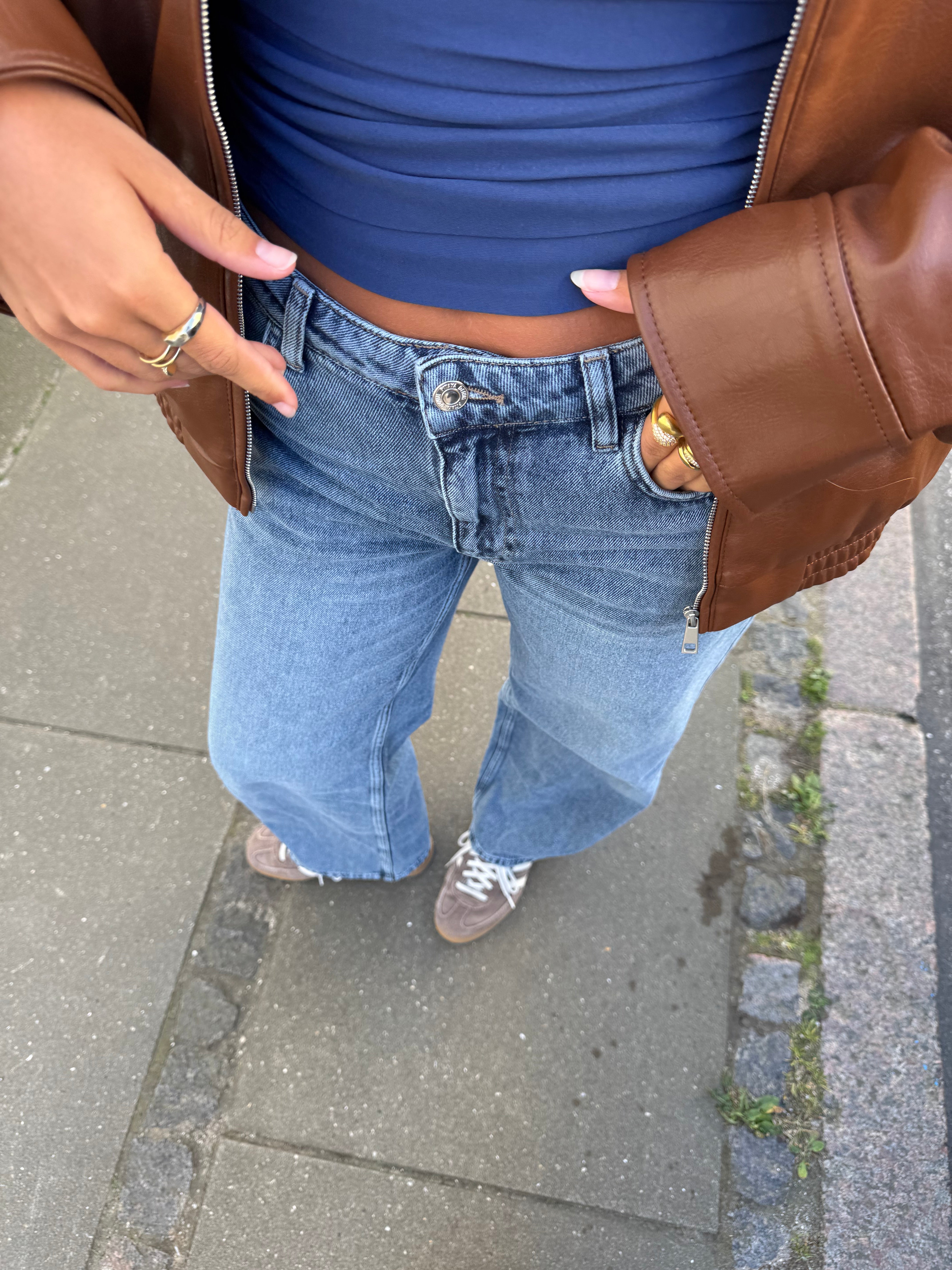 Loose Fit Jeans - Damesjeans met normale taille en rechte pijpen-Boutique Moda