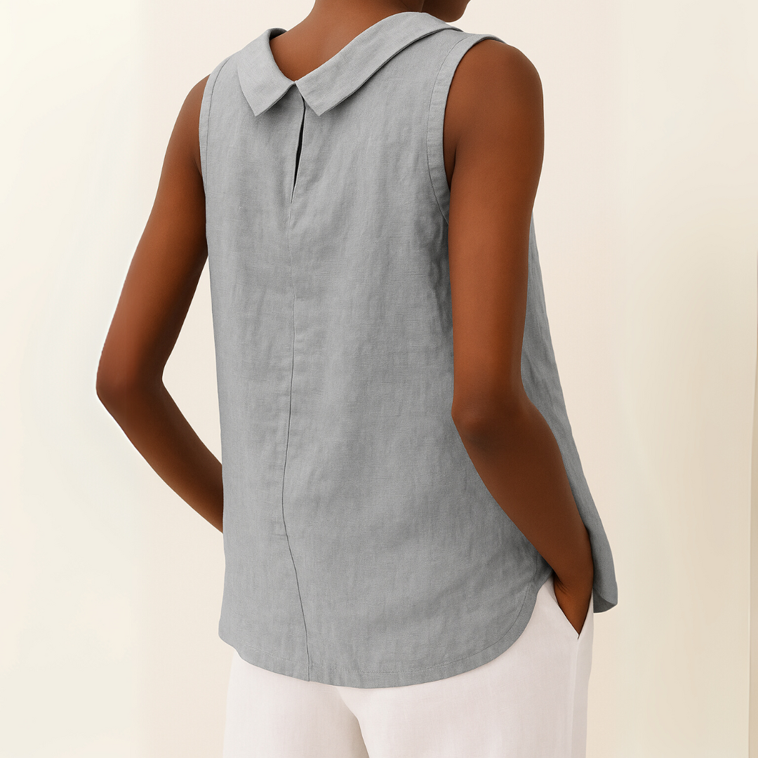 Loszittend topje - Casual mouwloos zomertopje voor dames-Boutique Moda