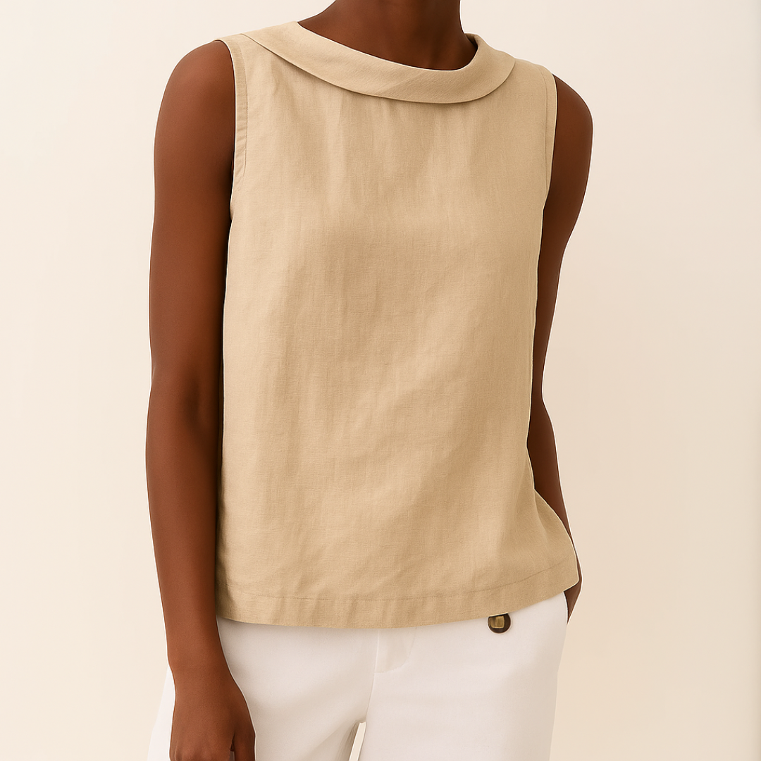 Loszittend topje - Casual mouwloos zomertopje voor dames-Boutique Moda