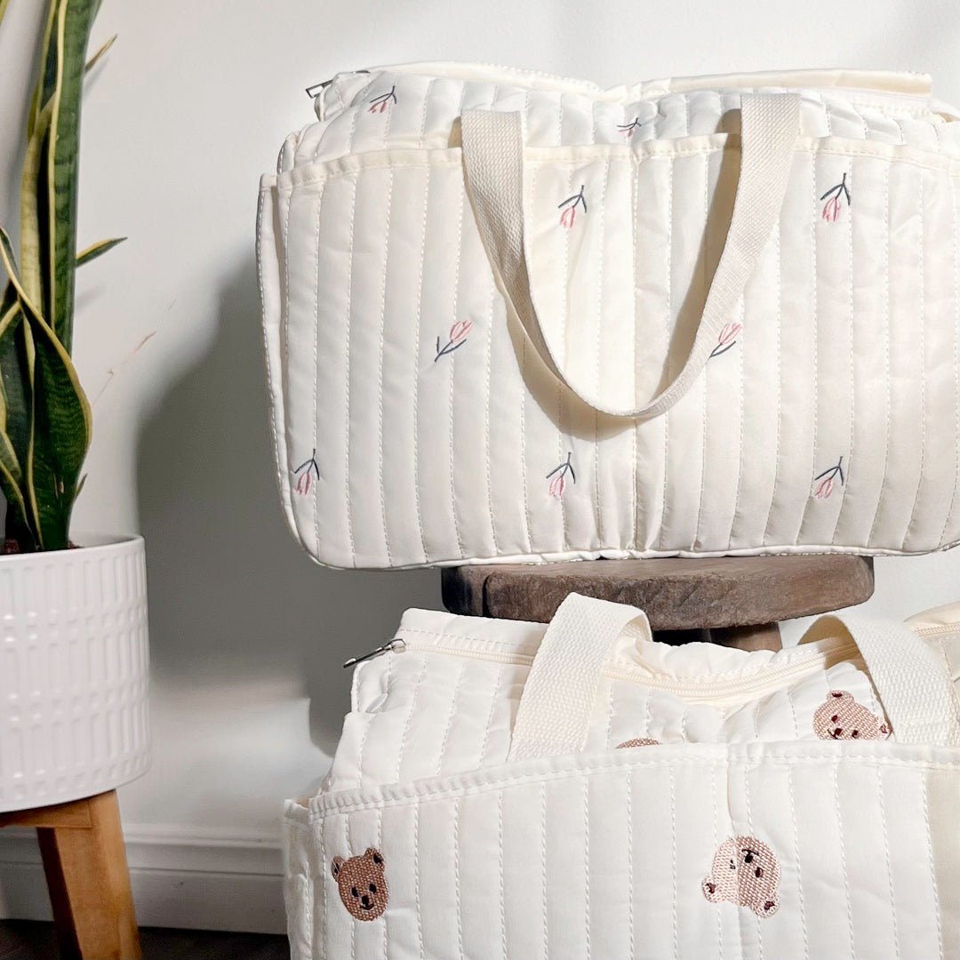 Luiertas | Gewatteerd Kinderwagenband | Tulp of Beertje-Boutique Moda